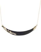 Alexis Bittar Crystal Crescent Necklace, 16
