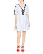 Sandro Mikky Embroidered Dress