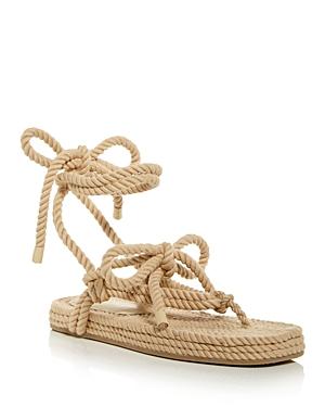 Loeffler Randall Women's Moriah Rope Ankle Tie Sandals