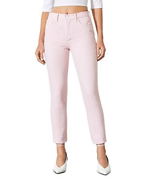 Grlfrnd Karolina Cotton Skinny Jeans In Pink Lemonade