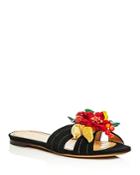Charlotte Olympia Tropical Embellished Slide Sandals