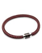Ted Baker Flack Leather And Wire Braid Bangle