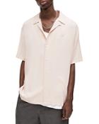 Allsaints Venice Relaxed Fit Ramskull Camp Shirt