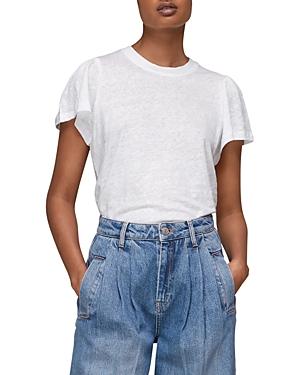 Whistles Puff Sleeve Linen Tee