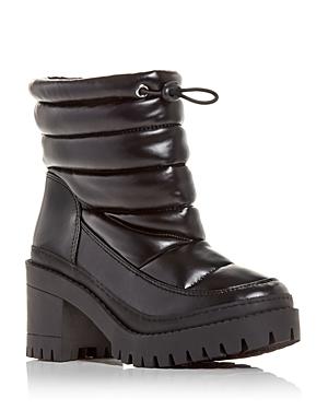 Aqua Women's Puff Quilted High Block Heel Booties - 100% Exclusive