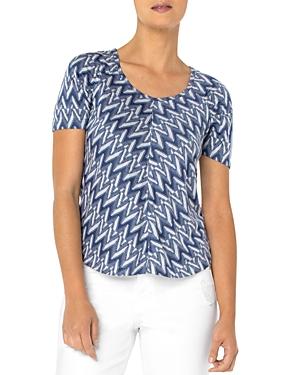 Liverpool Los Angeles Shirred Short Sleeve Top