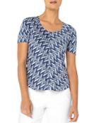 Liverpool Los Angeles Shirred Short Sleeve Top