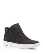 Kenneth Cole Kalvin Nubuck Leather Slip On High Top Sneakers
