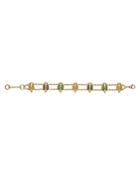 Temple St. Clair 18k Yellow Gold Scarab Bracelet With Sapphire, Emerald, And Diamonds