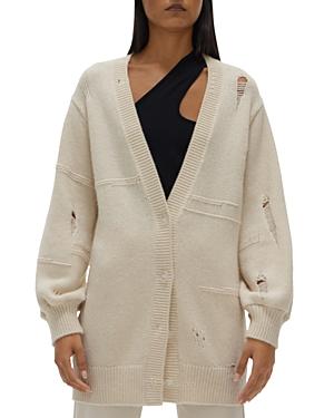 Helmut Lang Distressed Cardigan