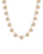 Colette Jewelry 18k Yellow Gold Galaxia Diamond Star Statement Necklace, 16-18