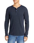 Vince Thermal Striped Long Sleeve Henley