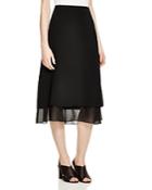 Eileen Fisher Tiered Silk A-line Skirt