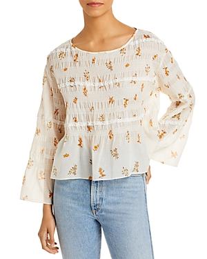 Rebecca Taylor Ines Smocked Top