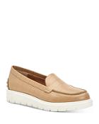 Aquatalia Women's Kyleigh Studded Leather Platform Loafers