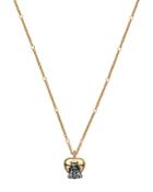 Gucci Sterling Silver And 18k Yellow Gold Le Marche Des Merveilles Pendant Necklace With Gray Diamonds, 17