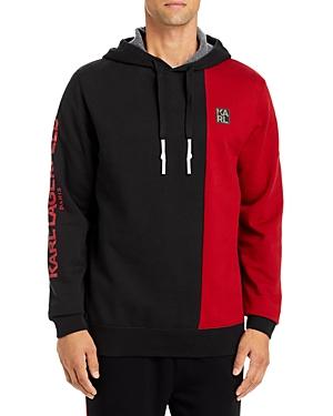 Karl Lagerfeld Paris Colorblocked Logo Hoodie