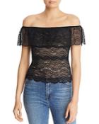 Guess Marabell Off-the-shoulder Lace Top