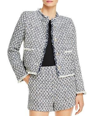 Aqua Tweed Cropped Jacket - 100% Exclusive