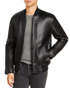 Michael Kors Leather Bomber Jacket (66% Off) Comparable Value $595