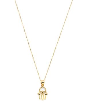 Moon & Meadow Hamsa Hand Pendant Necklace In 14k Yellow Gold, 16 - 100% Exclusive