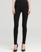 J Brand Maria High Rise Skinny Jeans In Seriously Black