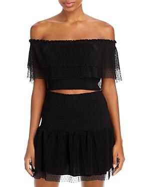 Peixoto Chi Chi Off-the-shoulder Top Swim Cover-up