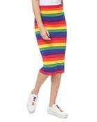 Michael Michael Kors Rainbow Stretch Pencil Skirt
