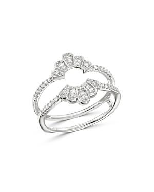 Bloomingdale's Diamond Antique-inspired Ring Guard In 14k White Gold, 0.20 Ct. T.w. - 100% Exclusive