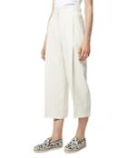 Peserico Pleated Wide Leg Linen Pants