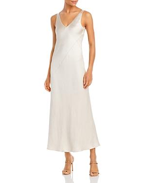 Line & Dot Jenn Sleeveless Satin Midi Dress