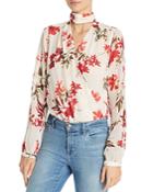 Guess Camilla Floral Metallic Crossover Bodysuit