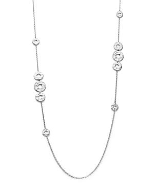 Ippolita Sterling Silver Senso Mixed Open Disc Station Necklace, 38