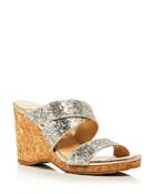 Jimmy Choo Women's Sue 90 Embellished Wedge Sandals