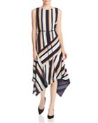 Lafayette 148 New York Marnie Sleeveless Striped Dress