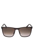 Hugo Boss Square Metal Gradient Sunglasses, 57mm