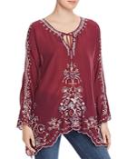 Johnny Was Lena Embroidered Tunic Top