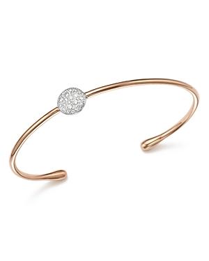 Pomellato Sabbia Cuff Bracelet With Diamonds In 18k Rose Gold