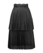 Christopher Kane Glitter Tulle Tiered Skirt