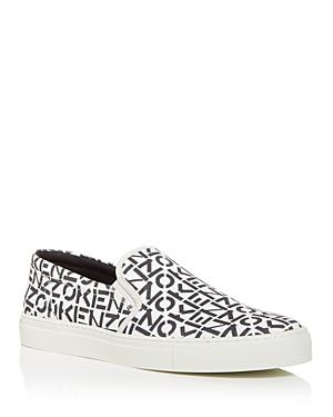 Kenzo Men's Logo Print Slip On Sneakers