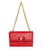 Salvatore Ferragamo Ginny Medium Leather Shoulder Bag