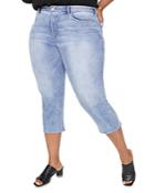 Nydj Plus Capri Jeans In Biscayne