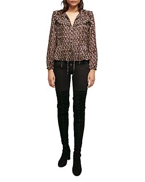 Maje Luzette Printed Blouse