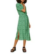 Whistles Olivia Giraffe Print Midi Dress