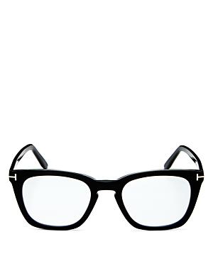 Tom Ford Men's Square Blue Light Glasses, 50mm