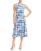 Donna Karan Sleeveless Tie-dye Dress