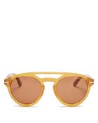 Tom Ford Clint Round Sunglasses, 50mm