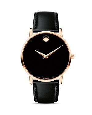 Movado Museum Classic Rose Gold-tone Case Watch, 40mm