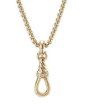 David Yurman 18k Yellow Gold Medium Diamond Amulet Grabber