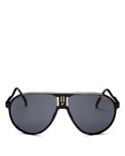 Carrera Unisex Champion Brow Bar Aviator Sunglasses, 62mm